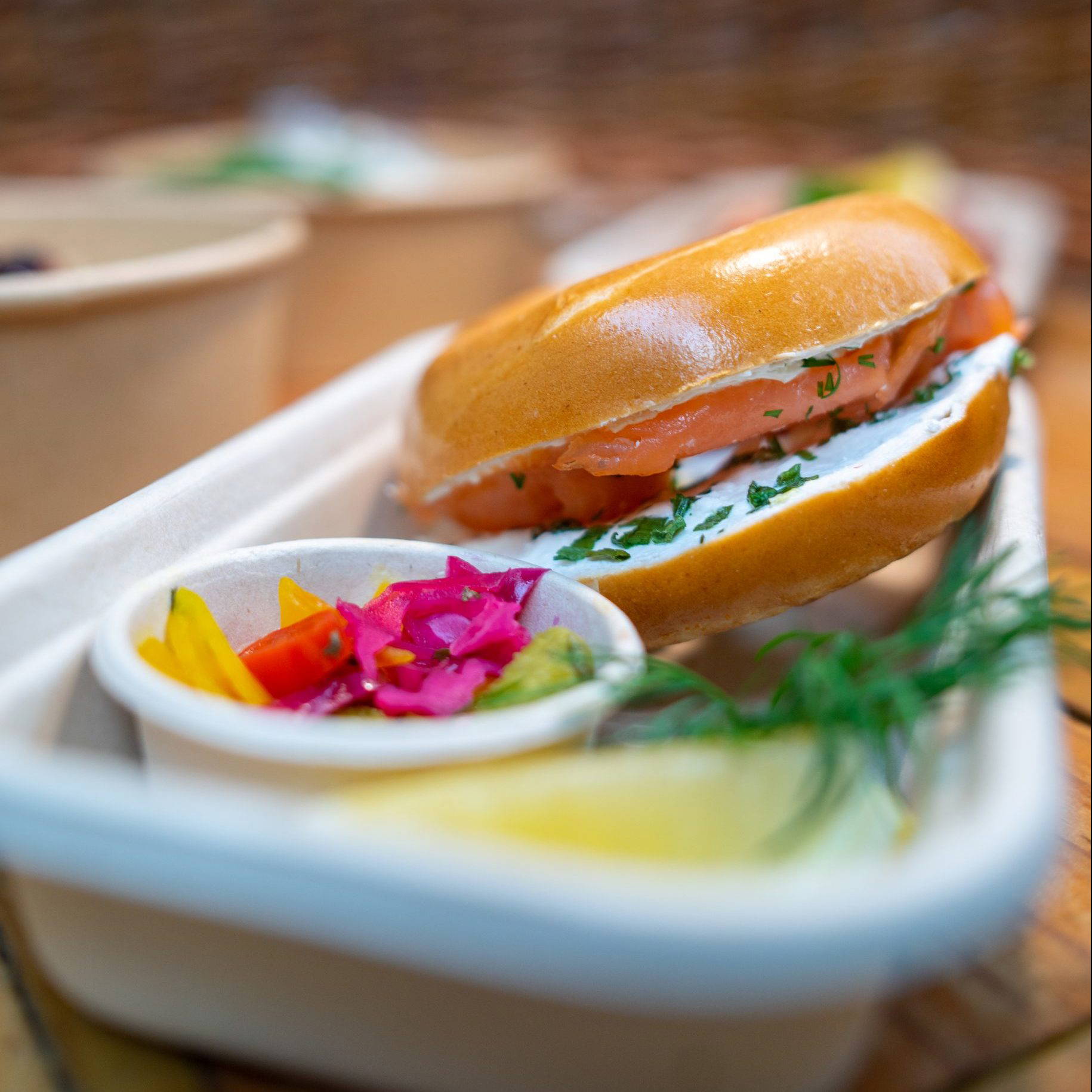 Paisley Lifestyle Smoked Salmon Bagel